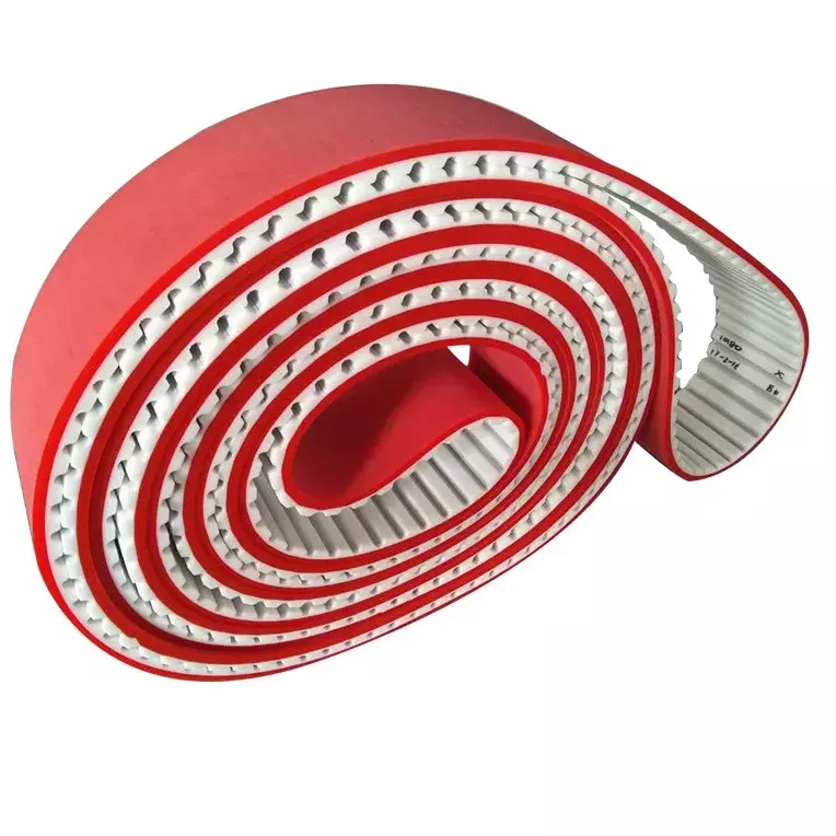 Red Rubber Coated PU Timing Belt 
