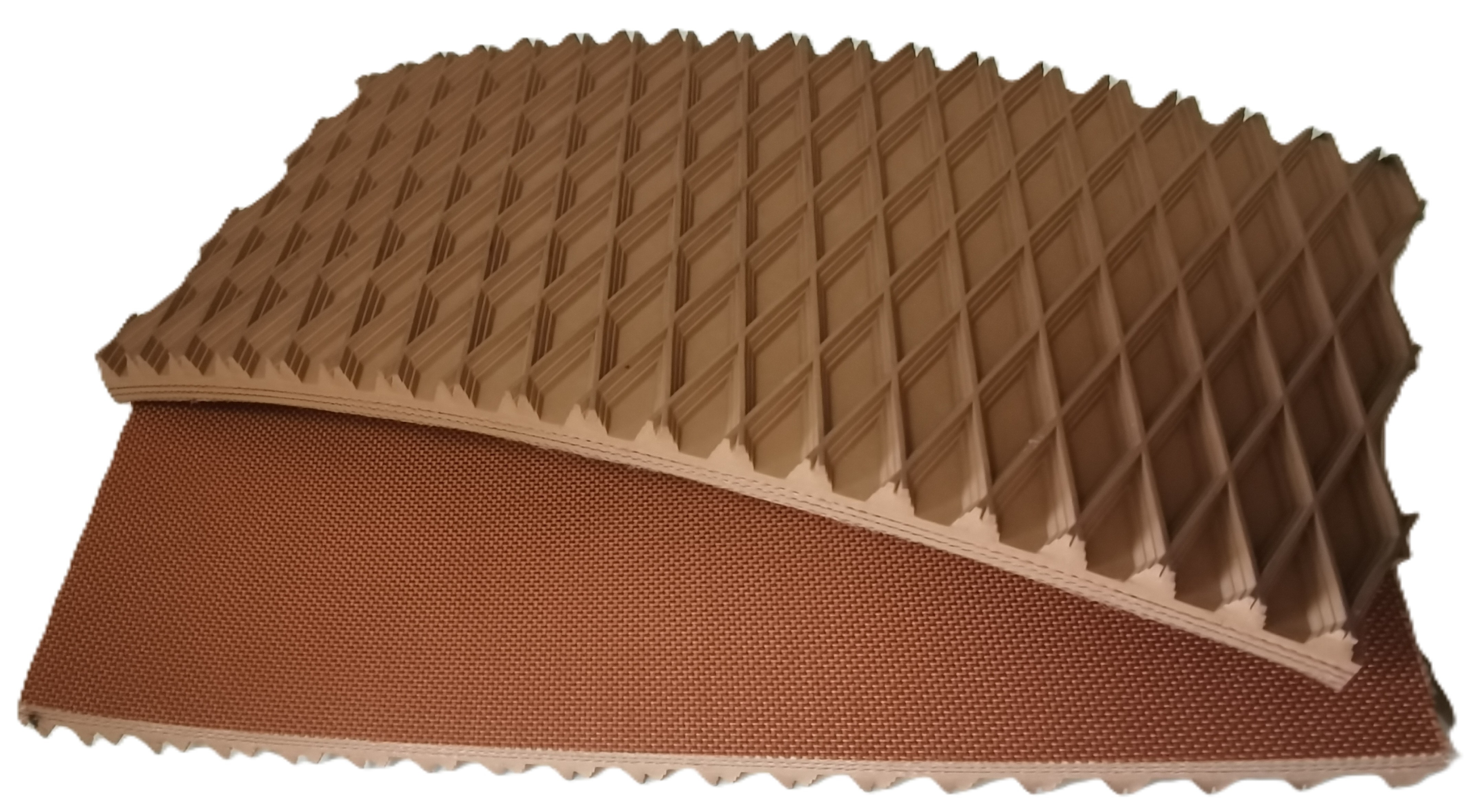 Diamond top belt-Tan - 1